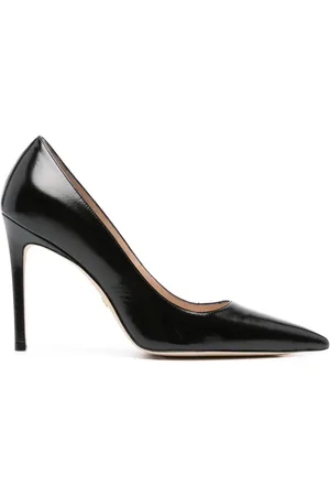 Stuart Weitzman 100mm pointed-toe leather pumps