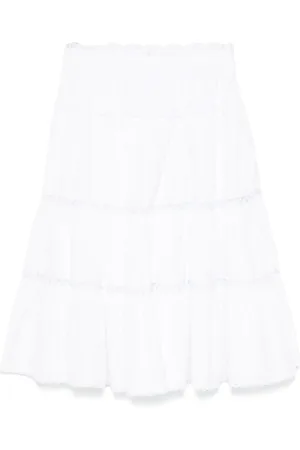 ERMANNO SCERVINO Lace-detailed midi skirt