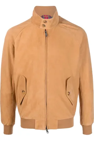 Baracuta Zip-up suede leather jacket