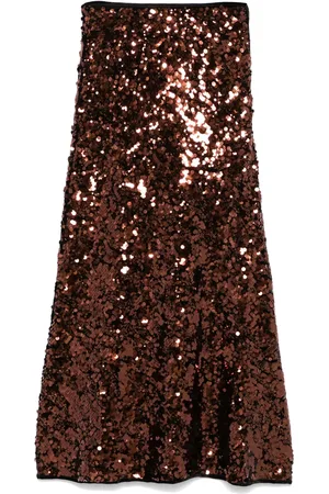 Ganni Sequinned maxi skirt