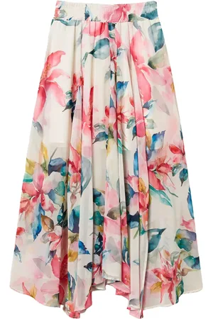 Twin-Set Floral-print skirt