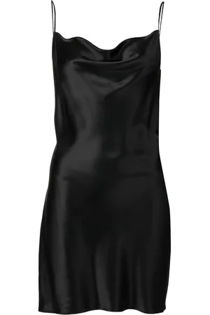 FLEUR DU MAL Cowl-neck slip dress