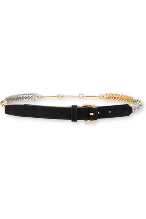 Moschino Cuban chain leather belt