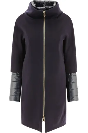 HERNO Zip-up virgin wool coat