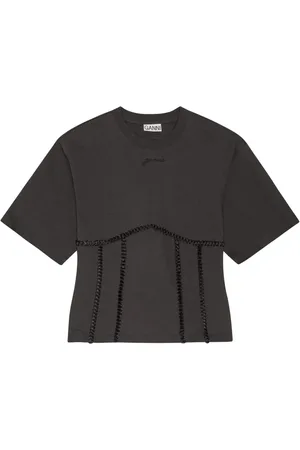 Ganni Appliqu??-detail T-shirt