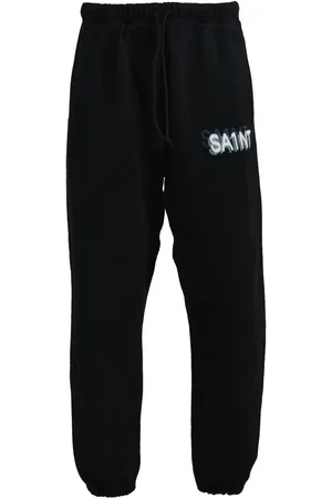 SAINT MXXXXXX Logo-print track pants