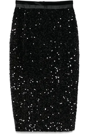 Styland Sequin-embellished midi skirt