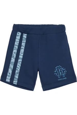 Roberto Cavalli Logo-embroidered track shorts