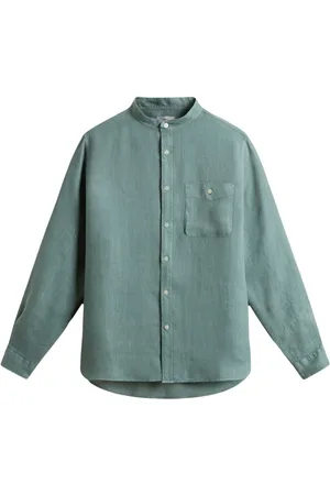 Woolrich Band-collar button-up shirt