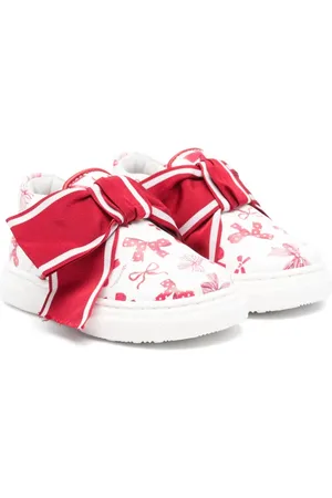 MONNALISA Oversize-bow sneakers