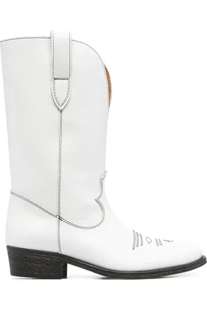 Via Roma Stitch-embellished western boots