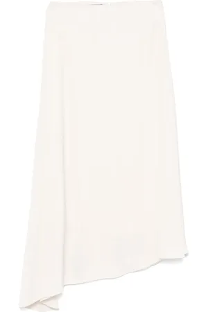 PESERICO SIGN Satin midi skirt