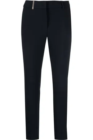 PESERICO SIGN Slim-fit cropped trousers