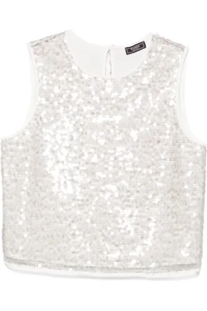 PESERICO SIGN Sequined tank top