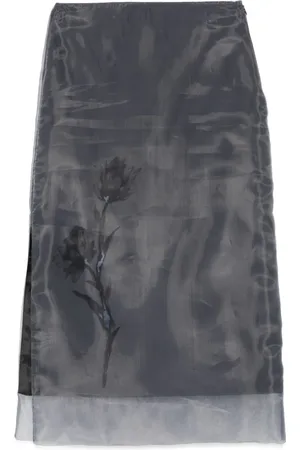 PESERICO SIGN Organza midi skirt