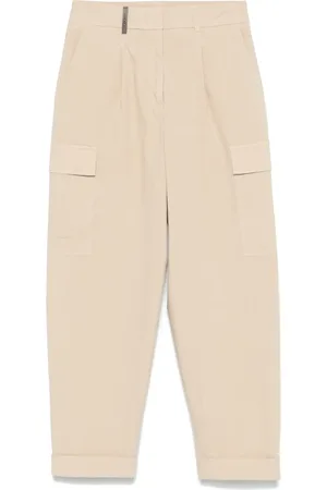 PESERICO SIGN Cotton cargo trousers