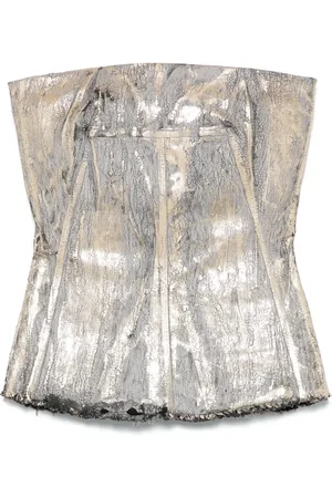 Rick Owens Cracked-effect bustier