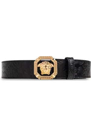 VERSACE Medusa embossed leather belt