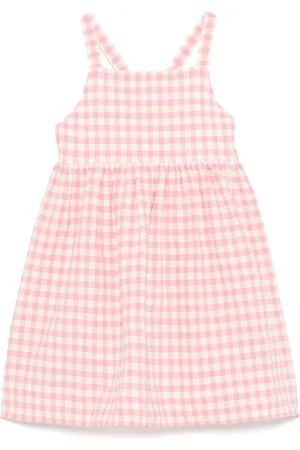 Il gufo Gingham-check dress