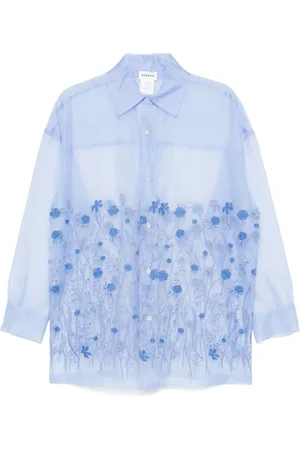 P.A.R.O.S.H. Floral-embroidered shirt