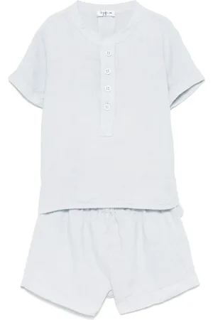 Il gufo Linen shorts set