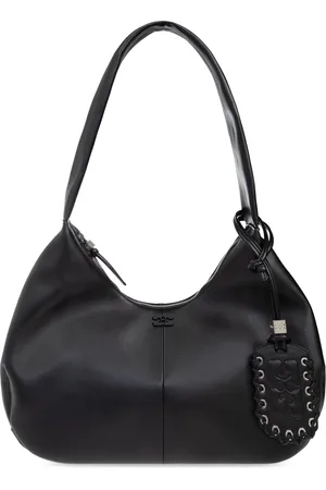 Ganni Tonal-logo plaque shoulder bag