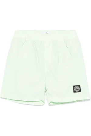 Stone Island Logo-patch swim shorts