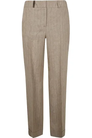 PESERICO SIGN Pinstripe-pattern trousers