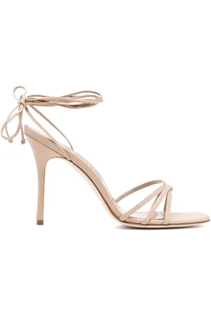 Manolo Blahnik 100mm leather sandals
