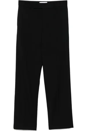 Marine Serre Pleated twill trousers