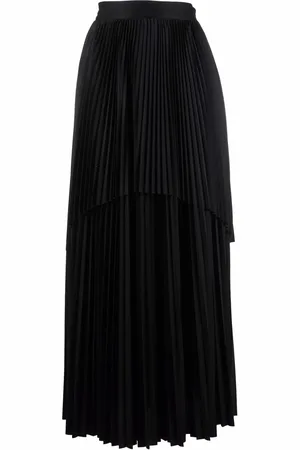Fabiana Filippi Layered pleated maxi skirt