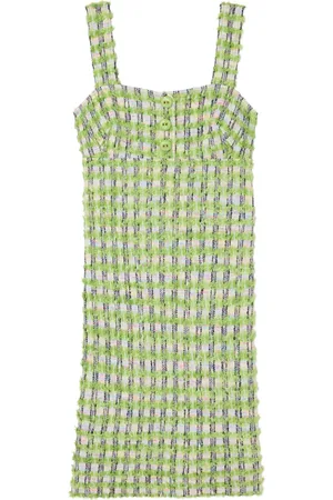 ST. JOHN Plaid dress