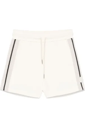 Moncler Knitted-trim track shorts