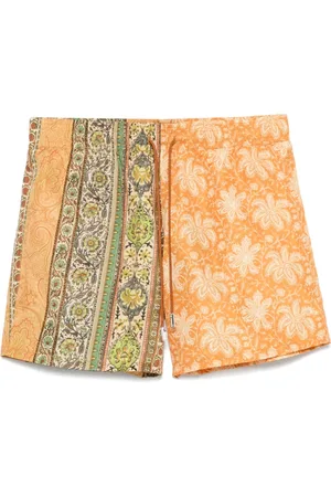 Etro Double-pattern swim shorts