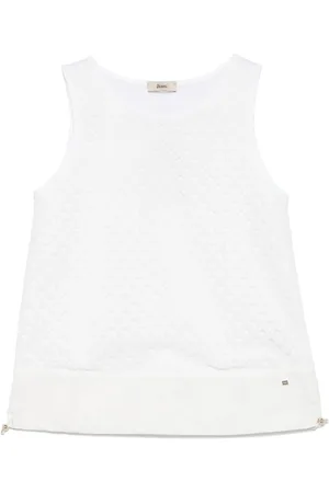 HERNO Crochet-panel vest
