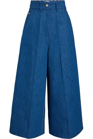 Patou Organic-denim wide-leg jeans