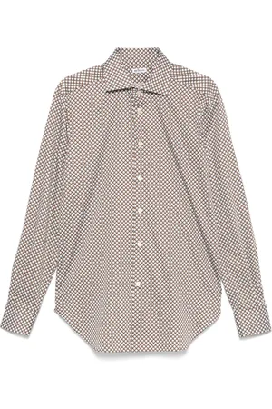Kiton Geometric-pattern shirt