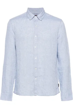Michael Kors Button-down collar linen shirt