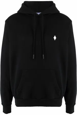 MARCELO BURLON Embroidered cross logo hoodie