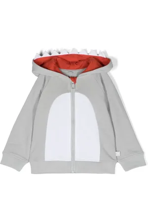 Stella McCartney Shark-teeth jersey hoodie