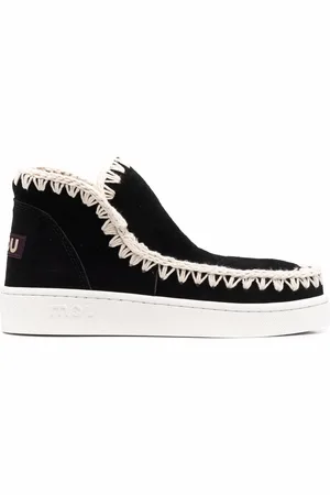 Mou Logo-patch slip-on boots