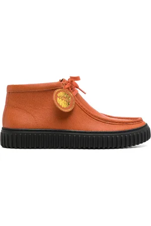 MARTINE ROSE Round-toe lace-up boots