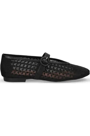 Bibi Lou Mesh-panelling ballerina shoes