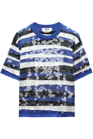 Msgm Sequin-embellished T-shirt