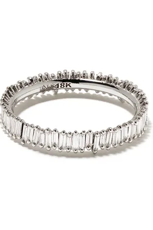 Suzanne Kalan 18kt white gold mini Classic Fireworks diamond eternity band