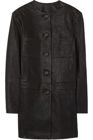 ST. JOHN Leather coat