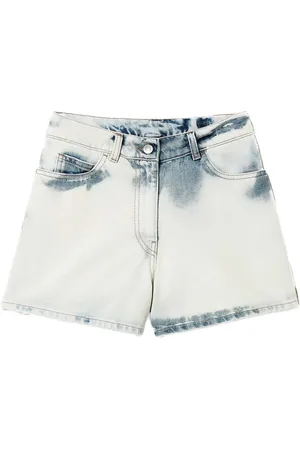 Twin-Set Super bleached denim shorts