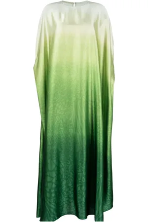 Bambah Gradient-effect kaftan dress