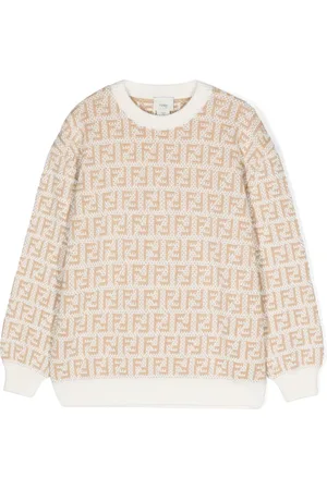 Fendi Intarsia-knit logo jumper