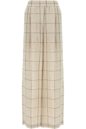 Brunello Cucinelli Linen palazzo trousers